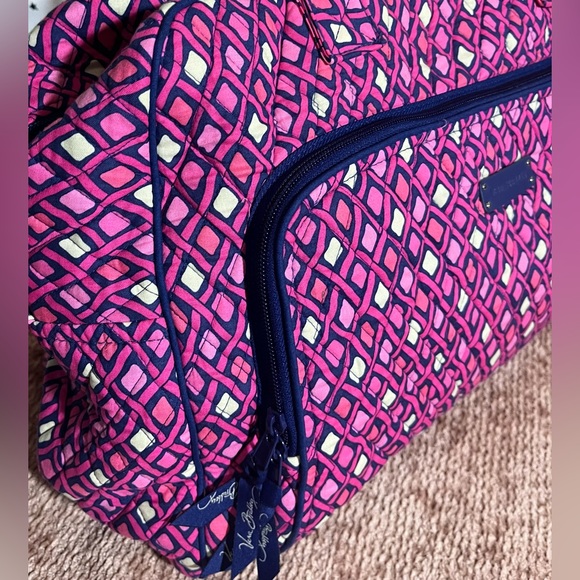 Vera Bradley  Pink/Blue Travel‎ bag - Picture 5 of 12